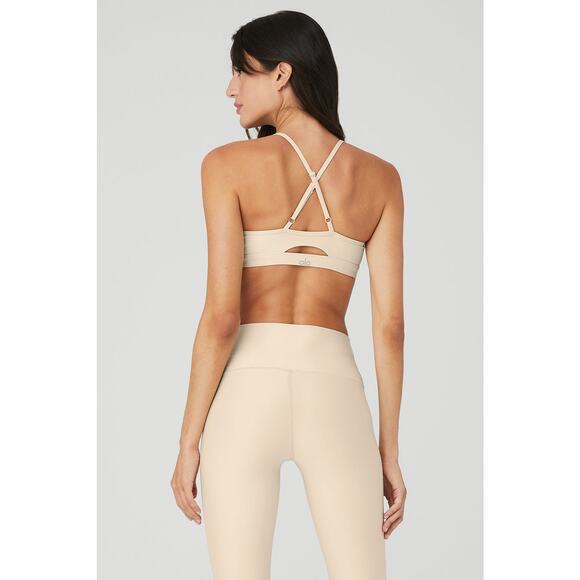 Alo Set Intrigue bra M airlift leggings S light cream - Picture 10 of 12